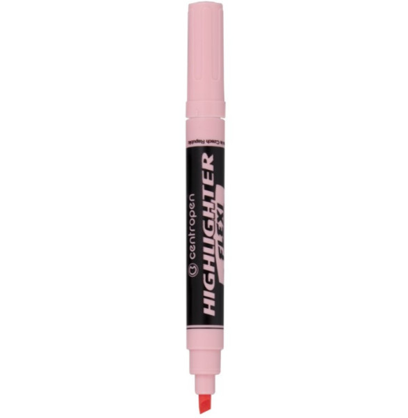 Popisovač zvýrazňovač 8542 flexi, 1-5mm, zkosený, soft růžová