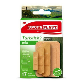 Spofaplast náplast turistický mix, 17ks