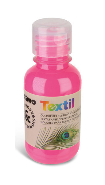 Barva na textil Primo - fluo růžová, 125ml