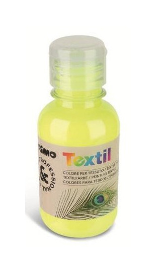 Barva na textil Primo - fluo žlutá,, 125ml