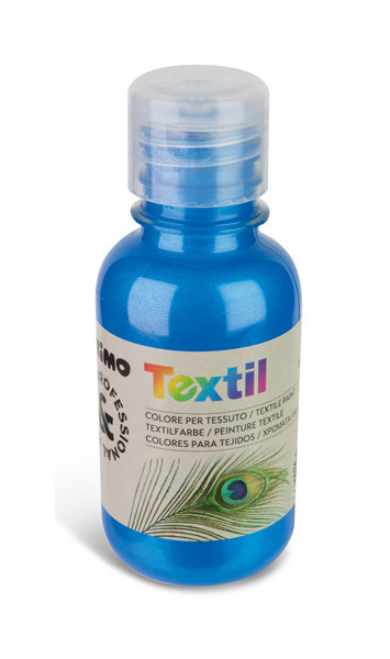 Barva na textil Primo - metal modrá/500, 125ml