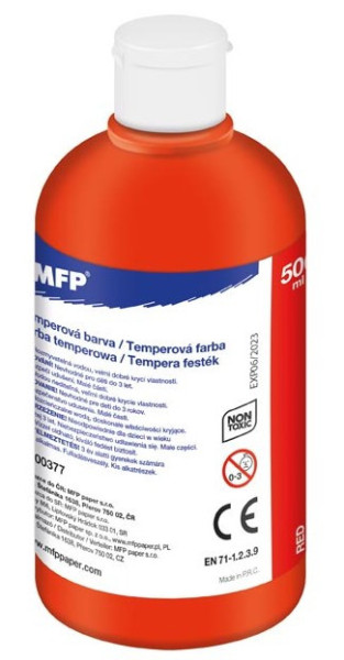 Tempera 0,5l červená/mfp