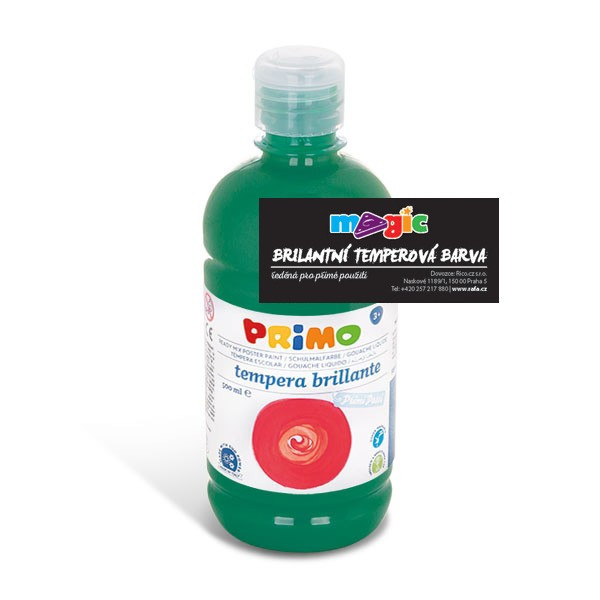 Tempera 0,5l tmavě zelená/630