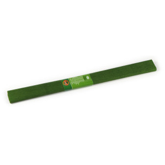 Papír krepový - olivově zelený, 50x200cm