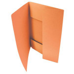 Odkládací mapa 3 chlopně, recykl, 230g, oranžová.