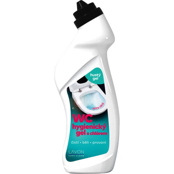 WC čistič, Lavon, hygienický s chlorem, gel, 750ml