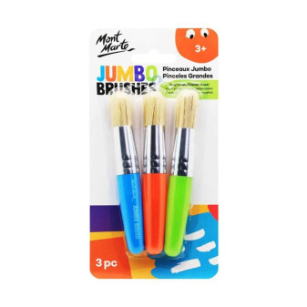 Sada 3 štětců Mont Marte Kids Jumbo, blistr