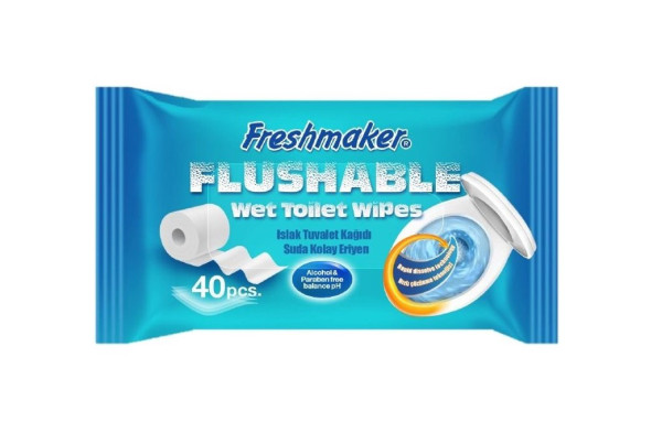 Vlhčený toaletní papír Freshmaker, 40ks