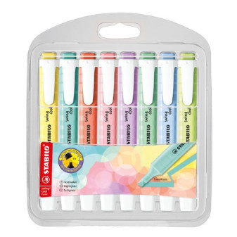 Popisovač, zvýrazňovač Stabilo, swing cool, zkosený, 1-4mm, 8ks.