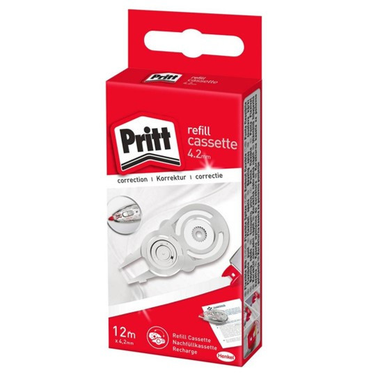 Korekční roller Pritt refill, 4.2mm x 12m, náhradní náplň