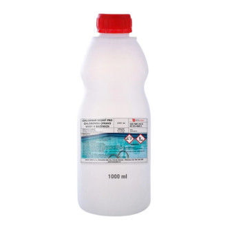 Chloran sodný pro úpravu vody v bazénech, 1 l