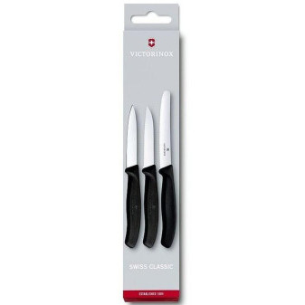 Sada nožů černá 3 ks / Victorinox