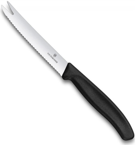 Nůž na sýr a zeleninu 11cm černý / Victorinox