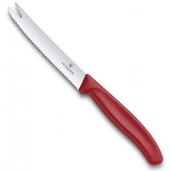 Nůž na sýr a zeleninu 11cm červený / Victorinox