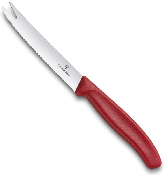 Nůž na sýr a zeleninu 11cm červený / Victorinox