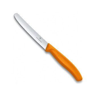 Nůž na rajčata 11cm, oranžový / Victorinox