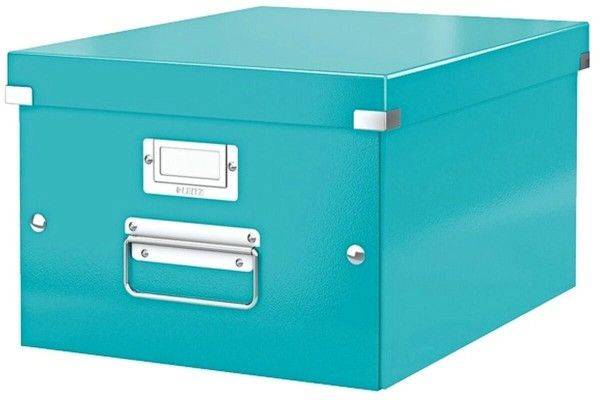 Úložná krabice A4 Leitz Click & Store WOW, M, ledově modrá