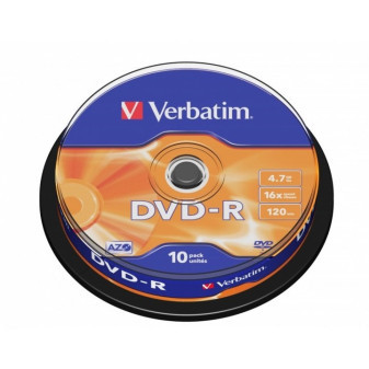 DVD-R AZO Verbatim 4,7GB, 10ks