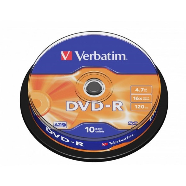 DVD-R AZO Verbatim 4,7GB, 10ks
