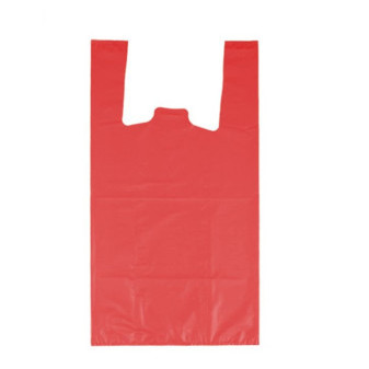 Košilka HDPE, 49 x 60cm, 0.018, 10kg, červená, 100ks