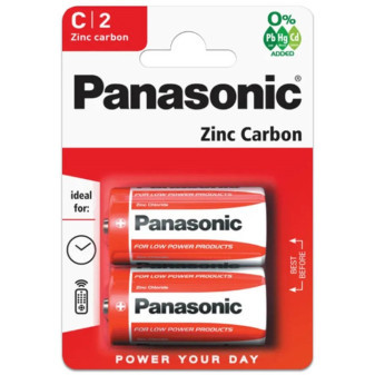Baterie C , Panasonic, 2ks