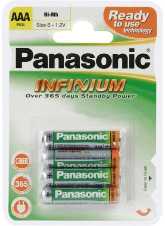 Baterie PANASONIC Infinium nabíjecí 4ks