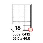 Etikety R0ECO A4 bílá 63,5x46,6/100ks