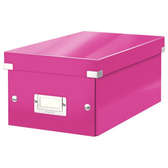 Krabice na DVD Leitz Click & Store WOW, růžová