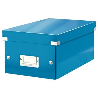 Krabice na DVD Leitz Click & Store WOW, modrá