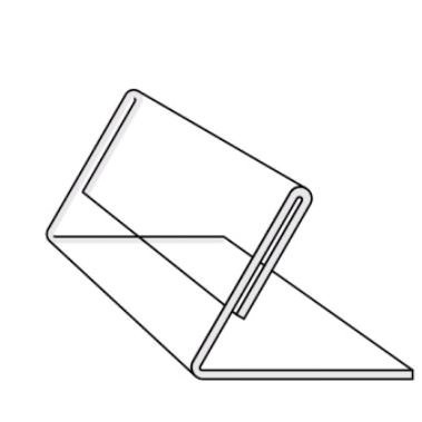 Stojánek plexi 0,8mm 10x3,5cm