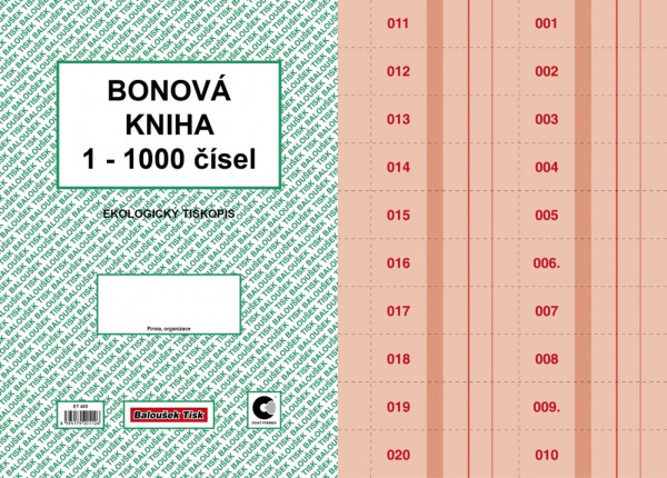 Bonová kniha/ET400