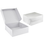 Krabice na dort, bílá, 1vr., 32x32x10cm