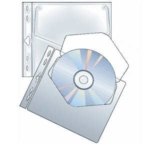 Obal na CD/DVD, PVC euro, 10ks