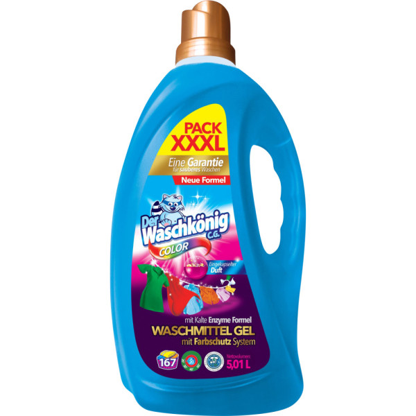 Waschkönig UNI prací gel, 167 PD/5,01l