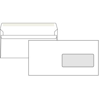 Obálky DL 110x220 okénko samolepící 100ks