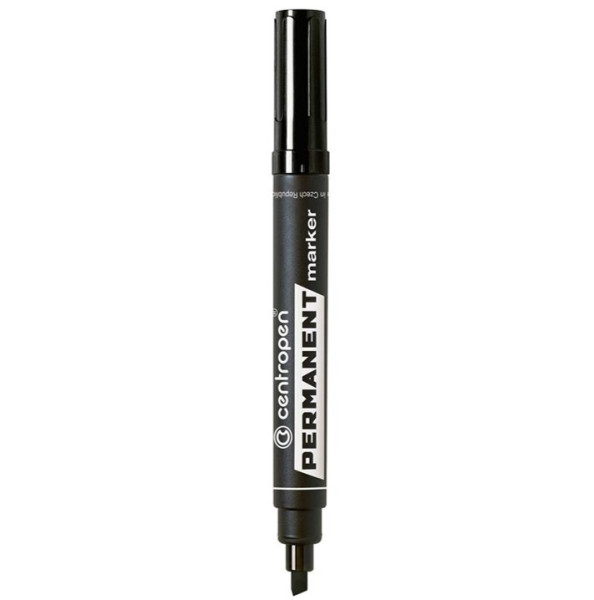 Popisovač 8576, 4.5mm, permanent, zkosený, černá