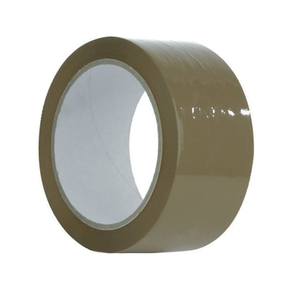 Lepící páska akrylová, 48mm x 60-66m, hnědá
