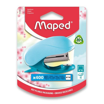 Sešívačka Maped, mini, pastelové barvy, No.10, 15l