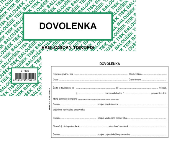 Dovolenka A6, ET075