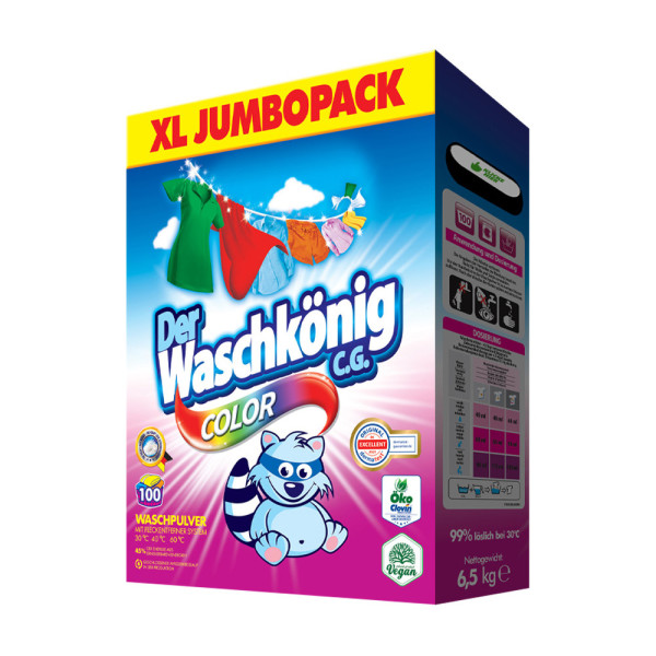 Waschkönig Color prací prášek, 100 PD/7,5kg
