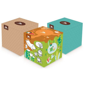 Kapesníčky papírové Cube Box, 3 vr., 60ks