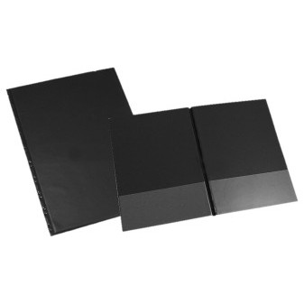 Deska A4 vodorovné spodní kapsy, černá