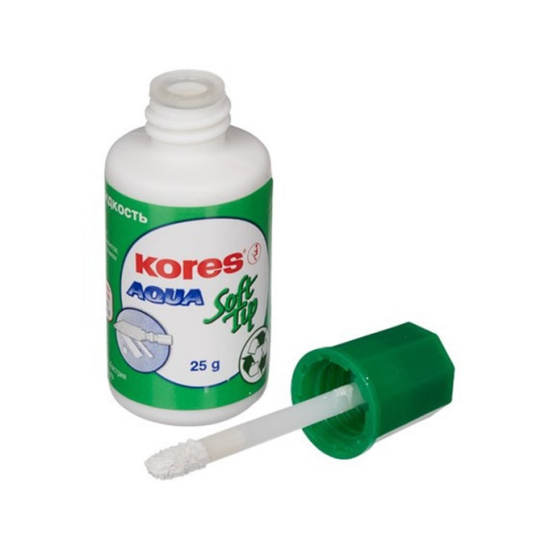 Korekční lak Kores Aqua soft, s houbičkou, 25g