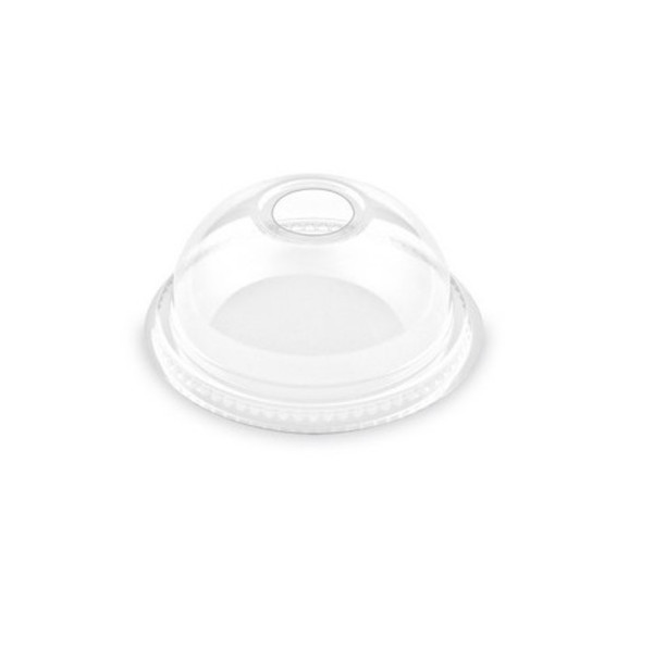 Víčko vypouklé,s otvorem čiré , PET, průměr 78mm, 50ks