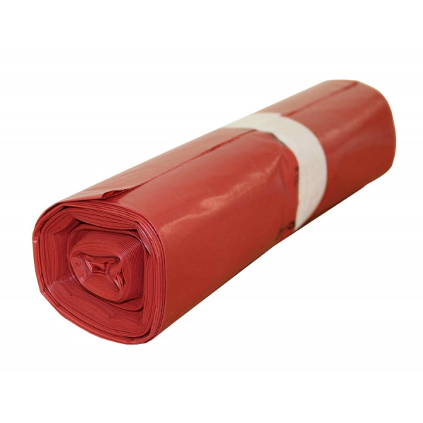 Pytle LDPE, 70 x 110cm,  0.04, červená, 25ks