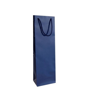 Dárková taška na víno, 11 x 40 x 9cm, modrá