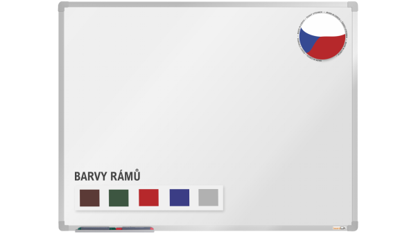 Tabule 120x90 magnetická - lakovaný povrch, hliník rám barevný