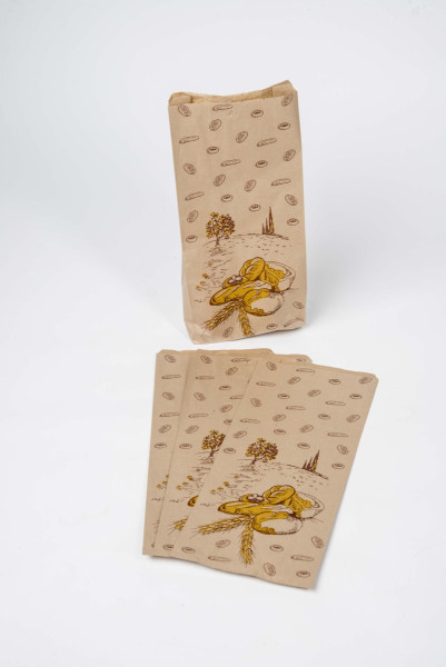 Sáček sulfátový hnědý 12x23x5cm/1000ks pekárenský